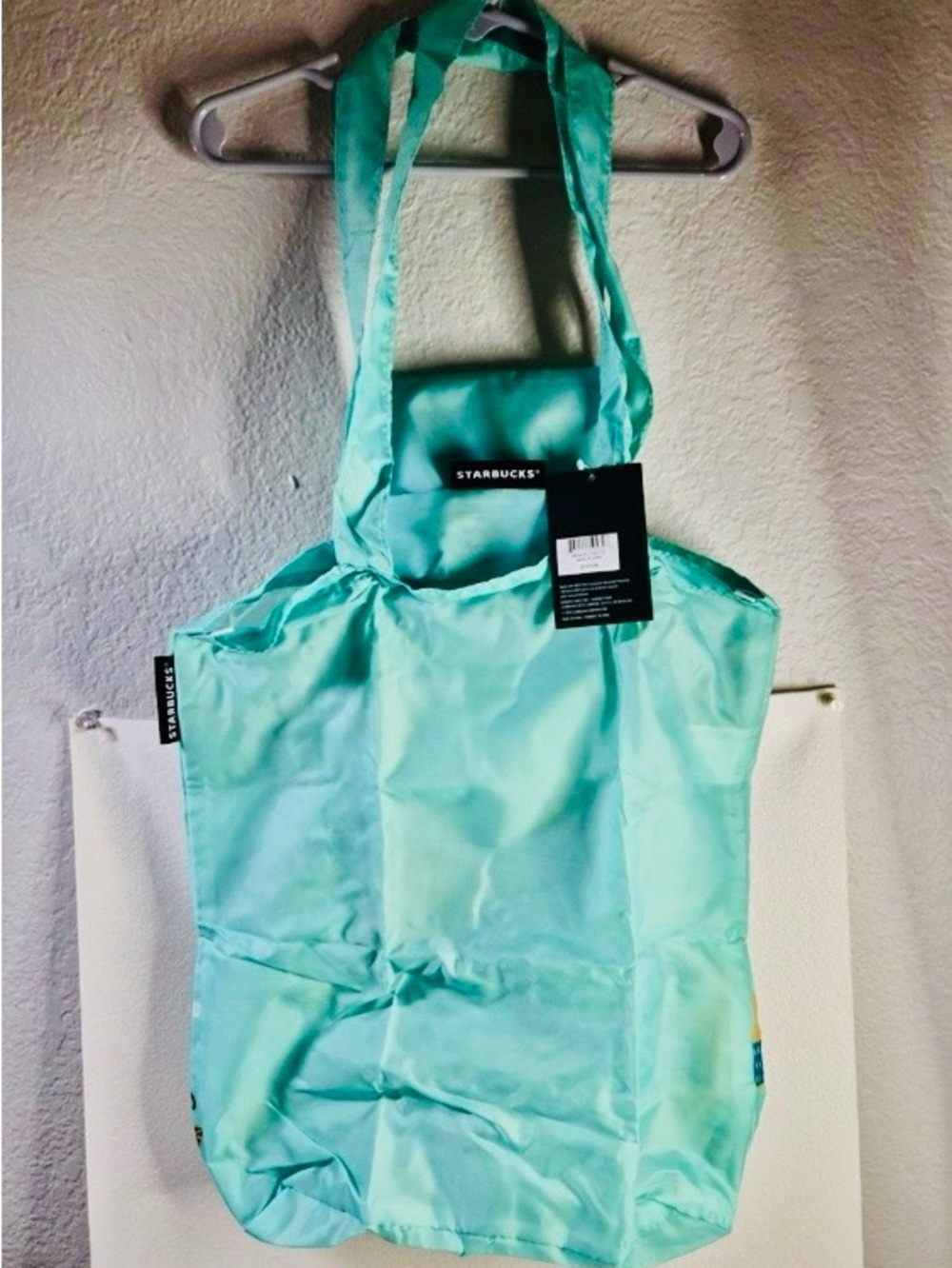 Starbucks Seattle Turquoise Reusable Tote 2024 discovery series original NWT - Picture 4 of 4